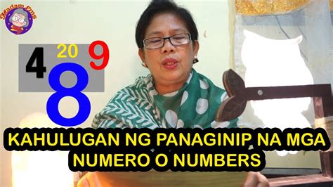 KAHULUGAN NG PANAGINIP NA NUMERO O .